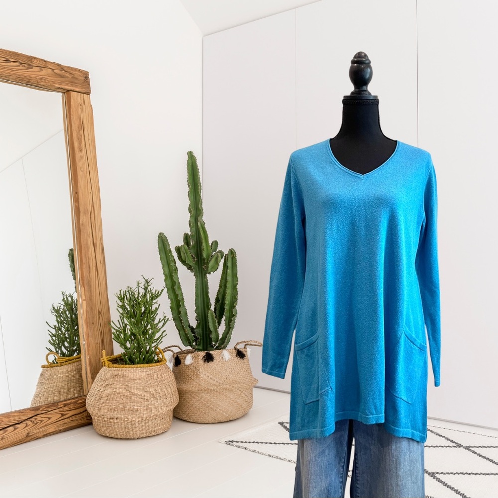 Pure J.Jill Pocket Swing Tunic Sweater